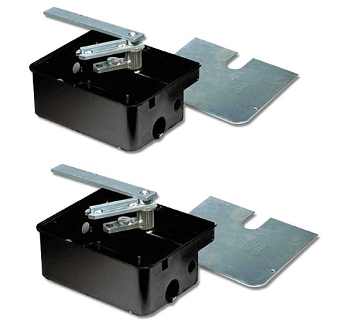 KIT 2 CASSE DI FONDAZIONE PER CANCELLO BATTENTE FROG SERIE - CMC 001U1985