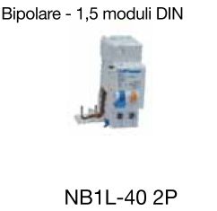BLOCCO DIFFERENZIALE NB1L-63 2P 63A 300MA TIPO AC - CHT 198424