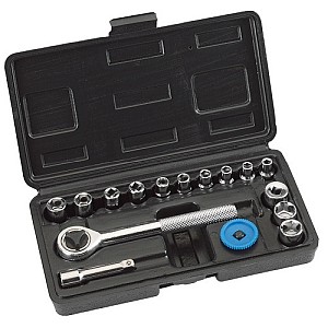 KIT CHIAVI A BUSSOLA 1/4" + 16PZ CRICCHETTO 16PZ - EIN 371990