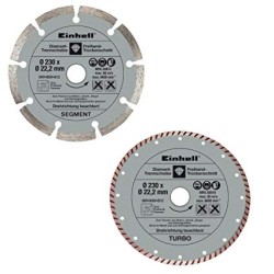 KIT 2PZ DISCO DIAMANTATI D.230 Z.1TURBO + 1SEGMENTATO - EIN 4440333