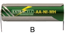 BATTERIA STILO RICARICABILE 1,2V 1800MA TERMINALI - ERT 300024100