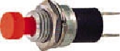 PULSANTE MINI 1A 125V NA ROSSO - ERT 040650000