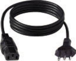 CAVO ALIMENTAZIONE SPINA 10A 2MT 3X0,75 PER PRESE EUROPEE - ERT 060030000