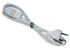 PROLUNGA 1,5MT X CABLAGGIO BIANCO CON SPINA+INTERRUTTORE - FAI 3021/150