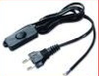 PROLUNGA 1,5MT X CABLAGGIO NERO CON SPINA+INTERRUTTORE - FAI 3021/N/150