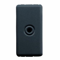 COPRIFORO 1 POSTO USCITA CAVO SYSTEM BLACK - GEW GW21058