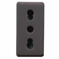 PRESA 2P+T 16A BIV.ST.ITAL.CON SCHERMI SYSTEM NERO - GEW GW21203