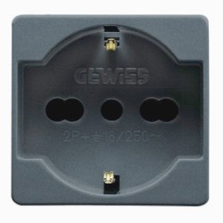 PRESA 2P+T 16A BIV.ST.ITALIANO - GEW GW21246