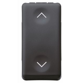 COMMUTATORE 1P 10A SU-GIU' SYSTEM BLACK **OS** - GEW GW21559