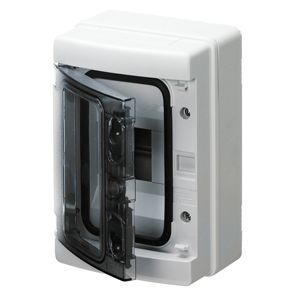 CENTRALINO DA ESTERNO 4 MOD. IP65 CON PORTELLO FUME' - GEW GW40101