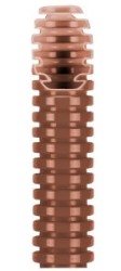 TUBO FLESSIBILE CORRUGATO D.25 MARRONE MT75 - GEW DX15625R