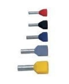 TUBETTI TERMINALE PREISOLATO ROSSO SEZ.1.5MM L.8 DOPPIO INVI - BMM 556