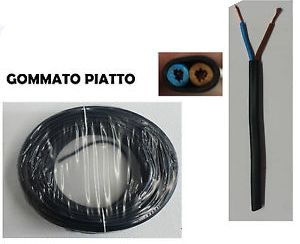 CAVO 2X0.50MM H03VVH2-F SIMILG. PIATTO NERO - CDR SGP2X0.50NE