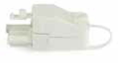 CONNETTORE MASCHIO BIANCO TRIPOLARE COP E CLIP S/VITE - IIC CNT-SP03.M2-B