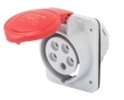 PRESA FISSA INCASSO 10° 3P+N+T 32A 400V IP44 - GEW GW62221