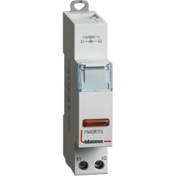 BTDIN - SINGOLA LED ROSSA 110/400V AC - BTI FN40R110