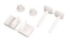 COPPIA SUPPORTI PVC X WC - GOP 1131PVC000