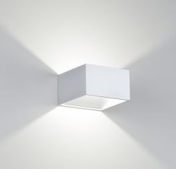 APPLIQUE LED 2X3W 3000K BI/OPACO 100X100X60MM - ISY 919