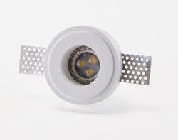 FARETTO IN GESSO TONDO D.70X35MM P.LAMP GU10 - ISY 832