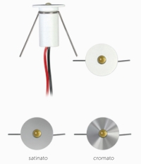 PETIT MINI 0,5W 12VDC CROMATO 3000K - ERX DL5MMAC