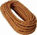CAVO TRECCIA SETA DOPPIO ISOLAMENTO 3X1 MARRONE - FAI 9000/3100/MA
