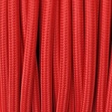 CAVO TRECCIA SETA 2X0.75 10MT.ROSSO - FAI 8900/10/2075/RSS