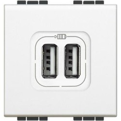 LL - CARICATORE USB 2 PRESE 2400MA 5V BIANCO - BTI N4285C2
