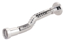 TUBO ESTENSIBILE C/ROSONE CROMATO 1"X26MM - GOP 1004CHROM1