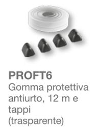 GOMMA PROTETTIVA TRASPARENTE ASTA 6M - KEY 900PROFT6