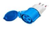 ADATTATORE CEE DA SPINA 16A PRESA CEE 2P+T16A - ENE 10302