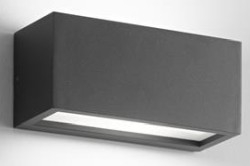 APPLIQUE METRO IP54 E27 250X110X100 ANTRACITE SATINATO - ISY 534