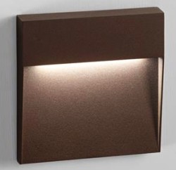 SEGNAPASSO LED 6W 158X158X25 4000K IP54 CORTEN - ISY 503