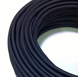CAVO TRECCIA SETA 2X0.75 10MT NERO - FAI 8900/10/2075/NER