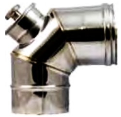CURVA 90° D.80 ISPEZIONABILE ACC.INOX SP0,5 A.316 - BERT C90IA316080