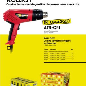 KIT PROMO 5 ROLLBOX+PHONE 2000W D.3,2-4,8-6,4-9,5 TERMORESTR - ETL KT1064