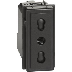 L.NOW - PRESA 2P+T 10/16A 250VAC BIPAS.NERA - BTI KG4180