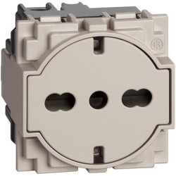 L.NOW - PRESA FLAT 16A STD GER-ITA SABBIA - BTI KM4140A16F