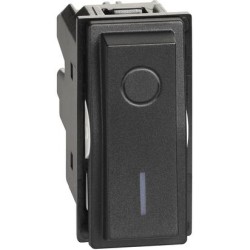 L.NOW - INTERRUTTORE 2P 16AX NERO - BTI KG4002