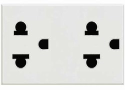 AXOLUTE - DUPLEX EURO-US 2P+T 16A CP - BTI HD4185