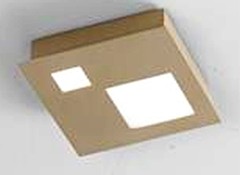 PLAFONIERA LED 12W CHECKER BOARD 180X180 SABBIA - ISY 401