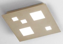 PLAFONIERA LED 25W CHECKER BOARD 310X310 SABBIA - ISY 403