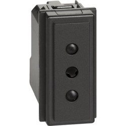 L.NOW - PRESA 2P+T 10A 250VAC NERA - BTI KG4113