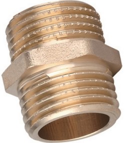 NIPPLES DIRITTO MM IN OTTONE GIALLO IBP 1" - DIA 319B8280M06