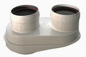 SDOPPIATORE CON PRESA ANALISI FUMI 80/80MM - HSD 0020221354