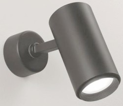 SPOT PARETE SOFFITTO GU10 145X110 ALLUMINIO NERO - ISY 755