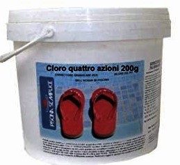 PASTIGLIE MULTIFUNZIONE 200GR CLORO 4 AZIONI CF. 10KG - LAPI PS1105B10