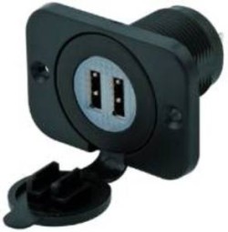DOPPIA PRESA USB PANNELLO 5V 2.1A - ERT 080152800