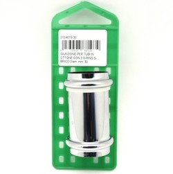GIUNZIONE PER TUBI IN OTTONE CON 2 ORING D.32MM S-BRICO - DIA 210407S32