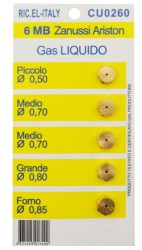 KIT 5PZ UGELLI METANO 6MB - DIA 423850M