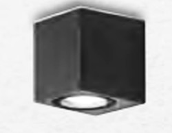 APPLIQUE CAPRI IP54 80X68X80 GU10 20W ANTRACITE - ISY 539